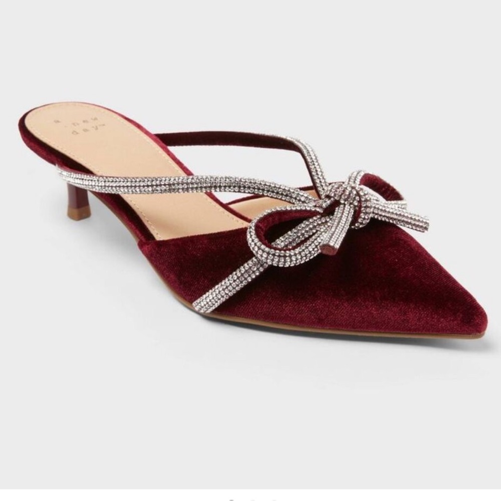 A New Day Gwen Heels - Rhinestone heels / Kitten Heels